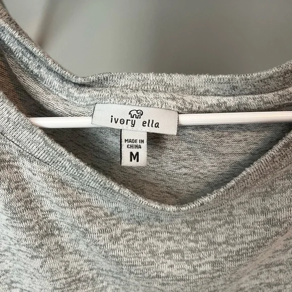 Ivory Ella Heather Gray Sweatshirt - Picture 2 of 4